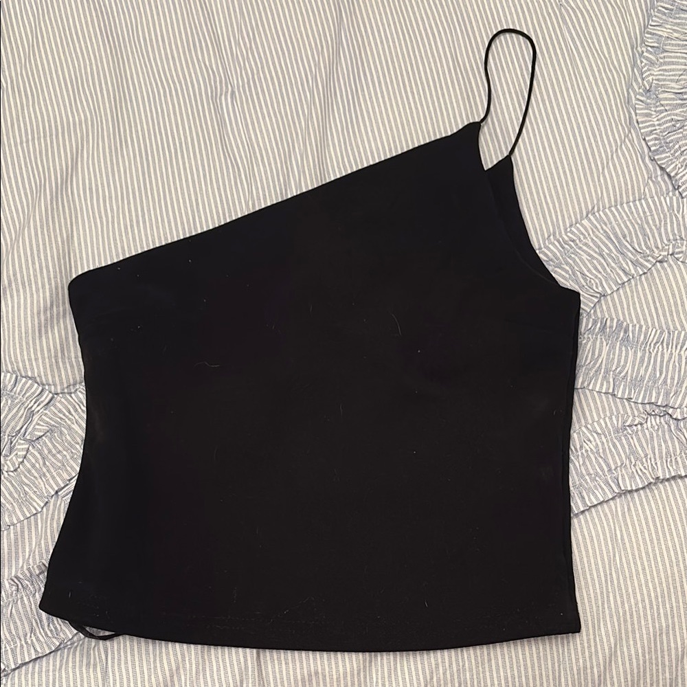 Princess Polly Black Asymmetrical Camisole